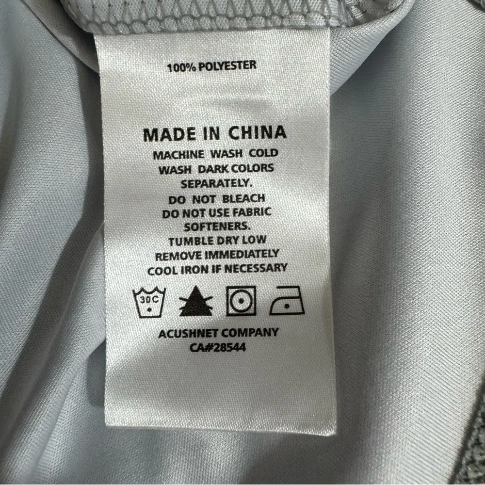 FootJoy Performance Quarter-Zip Sleeveless Golf Vest Gray Pink Chevron Sz XL NEW - Picture 7 of 10